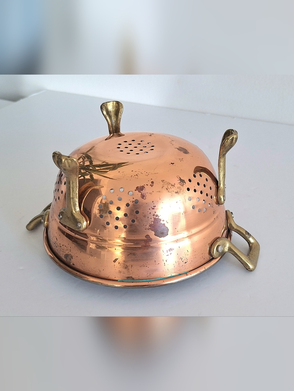 Small copper colander - Picture 5 of 14
